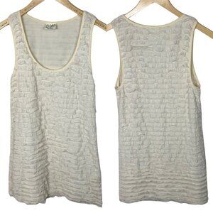 Free People Layered Ruffle Bohemian Cream White Mini Dress Size XS Tiered Boho‎